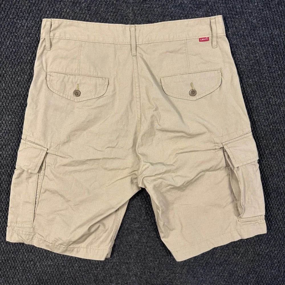 Levi Strauss Cargo Shorts Mens 30 Tan Ripstop 10